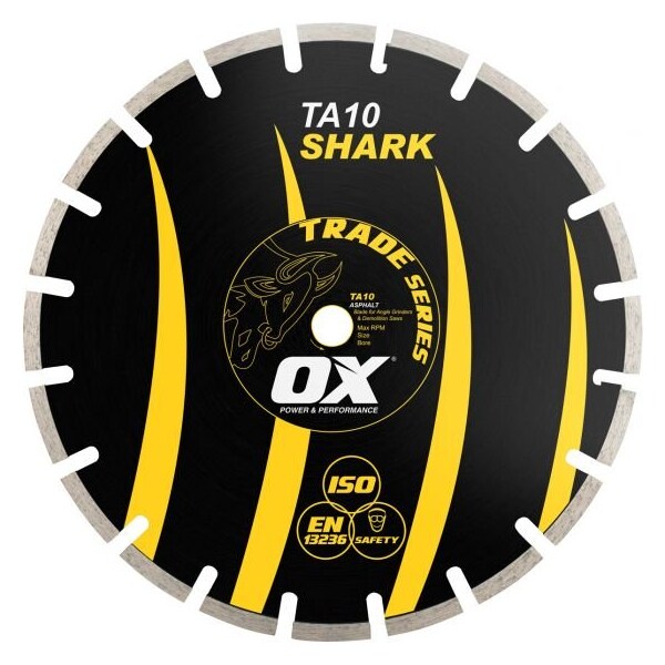 Ox Tools Trade Asphalt 12'' Diamond Blade - 1 - 20mm bore OX-TA10-12 - main